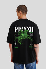 Mmxxii Black Printed T-Shirt Men Baggy Fit