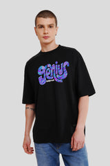 Genius Mind Black Printed T Shirt Men Baggy Fit With Front Design Pic 1
