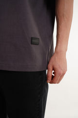 Noire Dark Grey Baggy Fit T-Shirt Men Pic 3