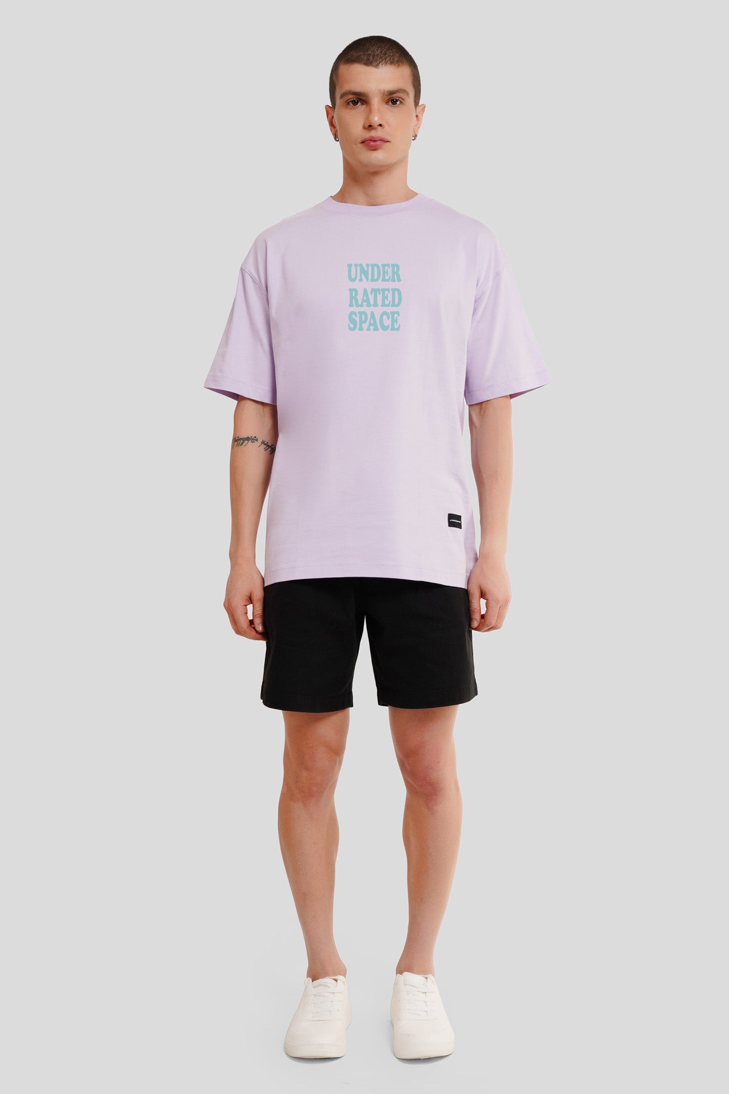 Astroworld Lilac Oversized Fit T-Shirt Men