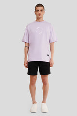 Never Trust An Atom Lilac Oversized Fit T-Shirt Men