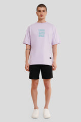 Astroworld Lilac Oversized Fit T-Shirt Men