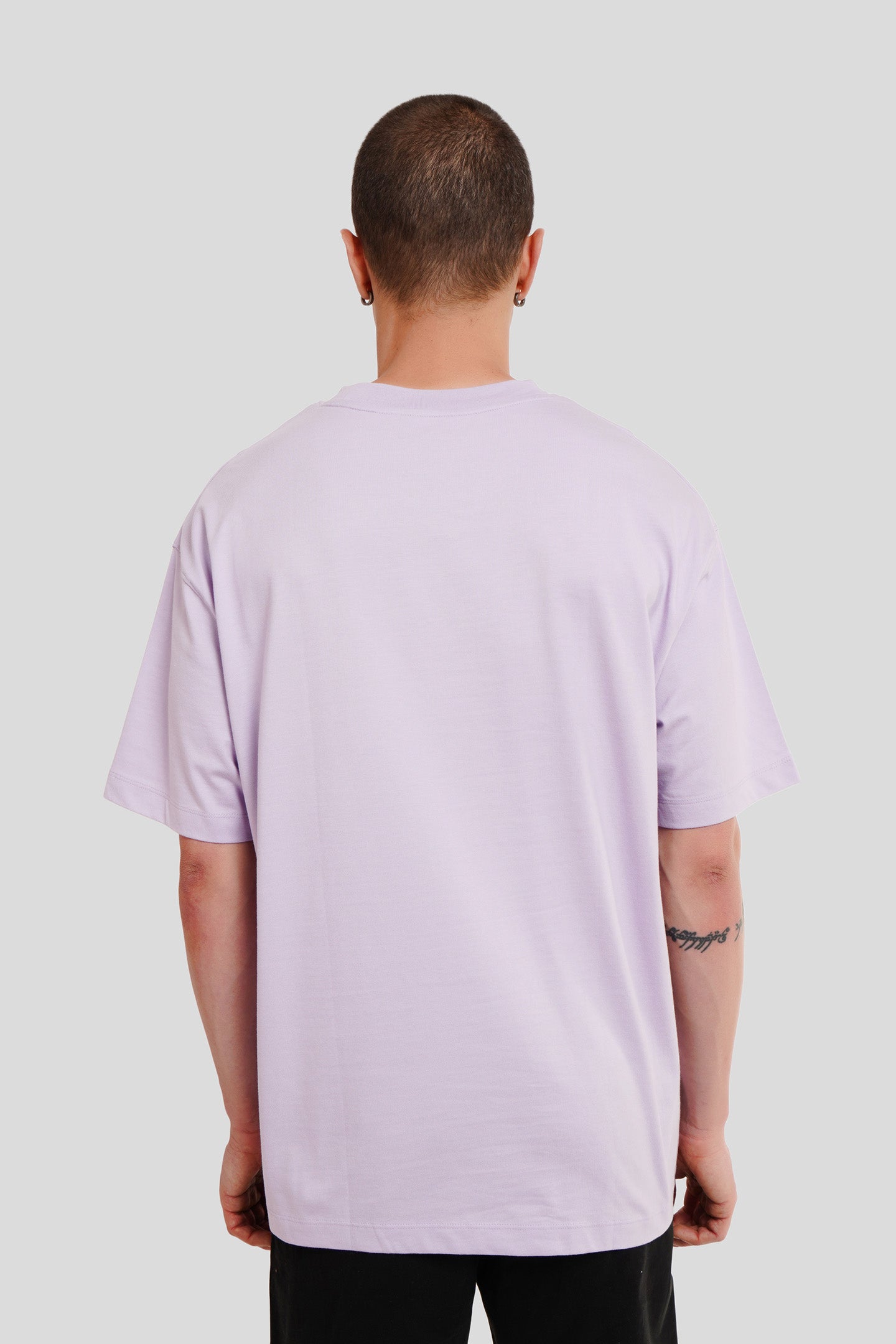 Head Banger Lilac Printed T-Shirt