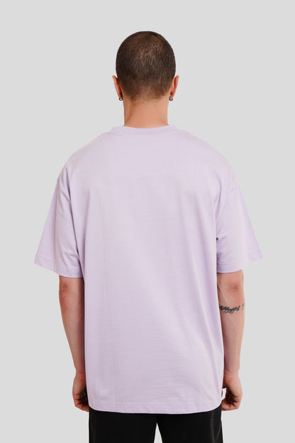 Down To Earth Lilac Oversized Fit T-Shirt Men