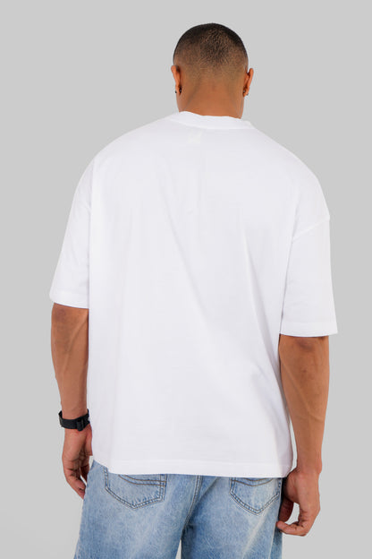 Claw Strike White Baggy Fit T-Shirt Men