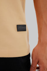 Palm Beige Baggy Fit T-Shirt Men