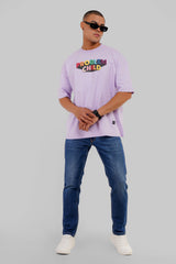 Problem Child Lavender Baggy Fit T-Shirt Men Pic 4