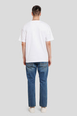 Always Hustling White Printed T Shirt Men Oversized Fit With Front Design Pic 5