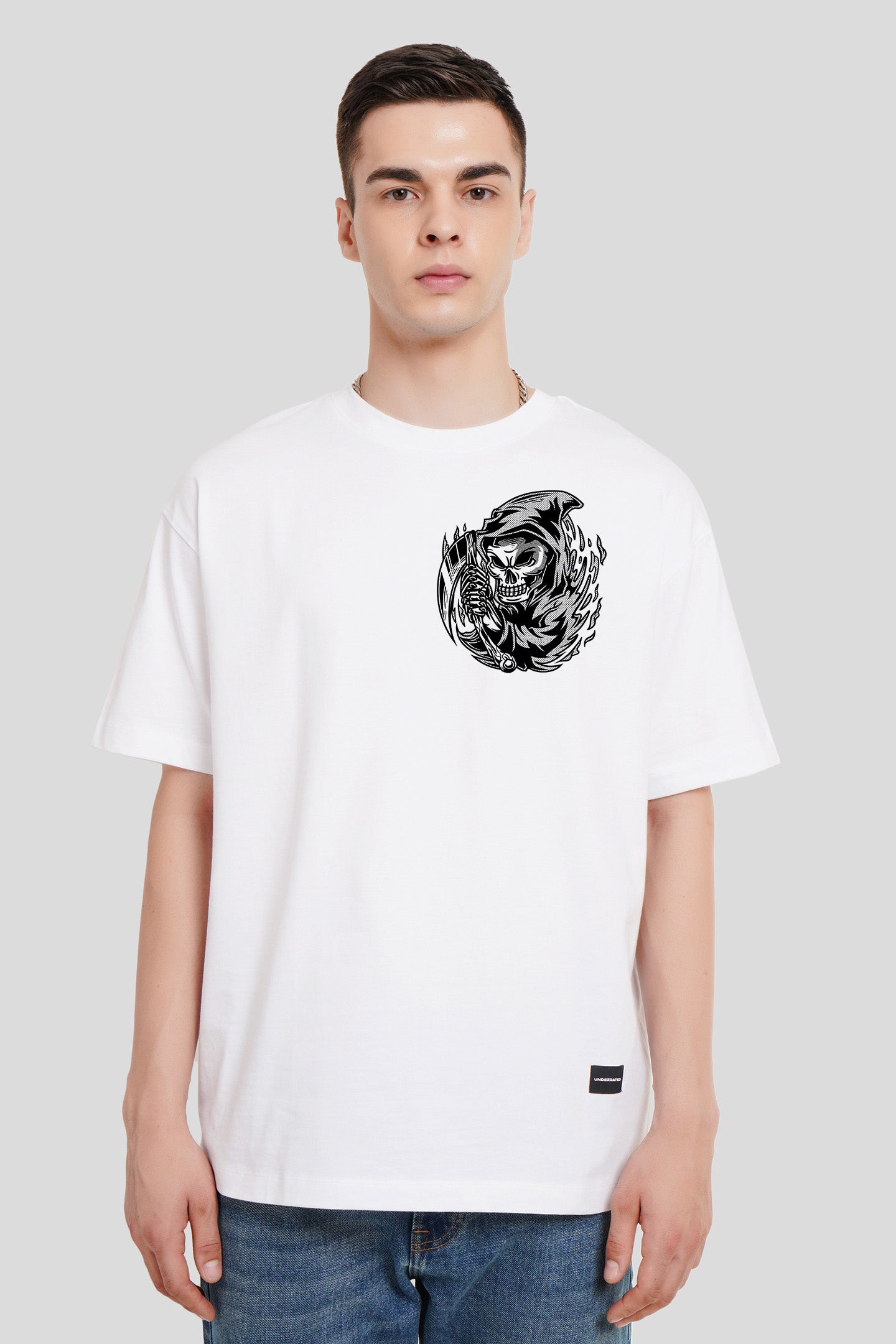 Haunted White Printed T-Shirt