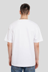 Feel The Vibe White Printed T-Shirt