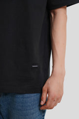 Run Or Burn Black Oversized Fit T-Shirt Men