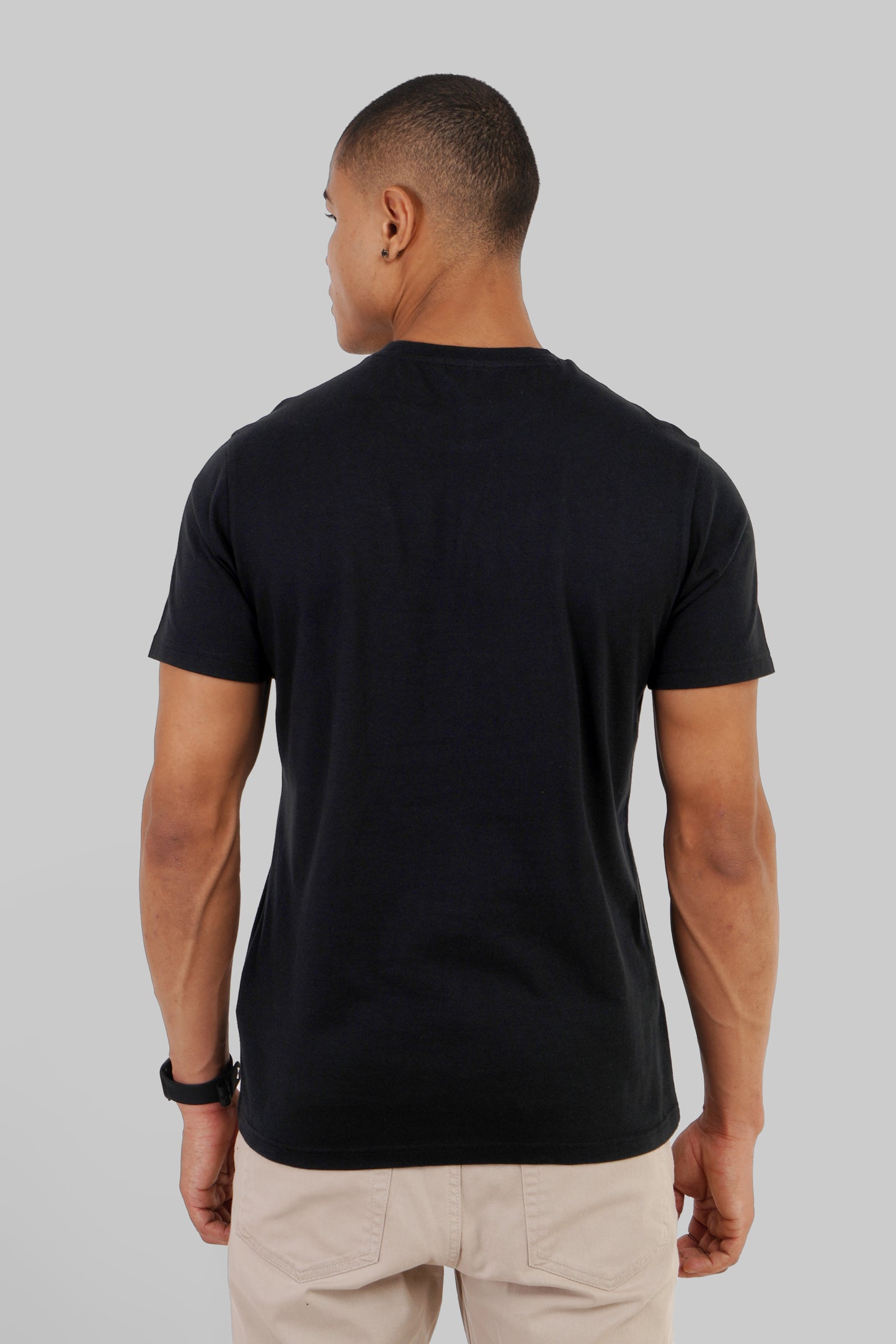 Have A Nice Day Black Regular Fit T-Shirt Men