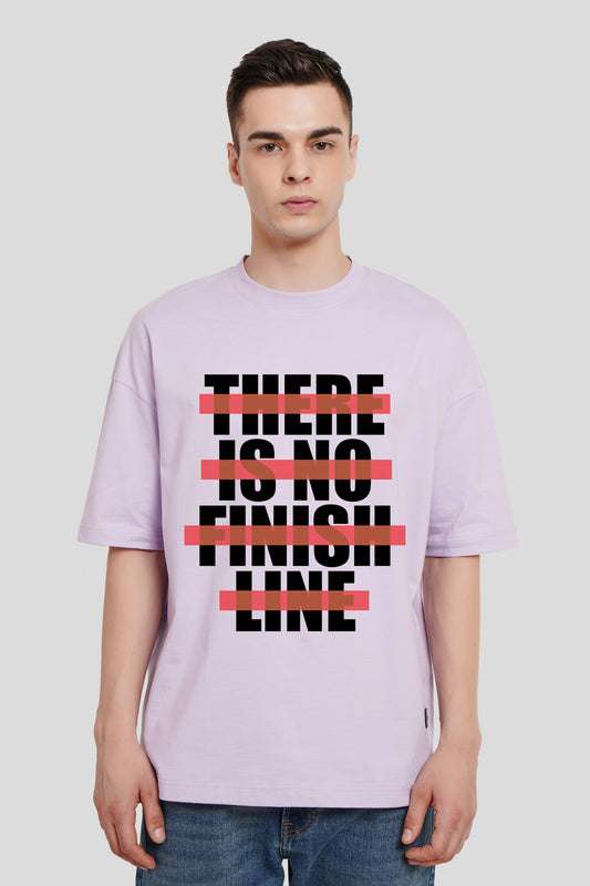 There Is No Finish Line Lilac Printed T-Shirt