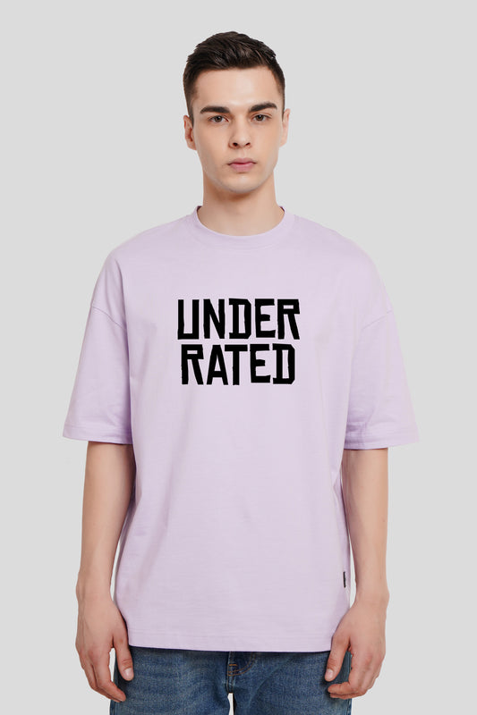 Urc Typo 6 Lilac Baggy Fit T-Shirt Men Pic 1