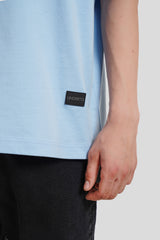 Back Down To Earth Powder Blue Baggy Fit T-Shirt Men Pic 3