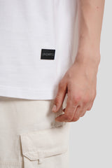 The Complexity Of Simplicity White Printed T Shirt Men Baggy Fit With Front And Back Design Pic 3