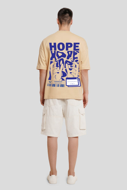 Hope Beige Printed T-Shirt