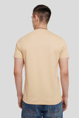 Problem Child Beige Regular Fit T-Shirt Men