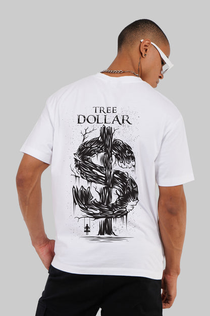 Dollar White Oversized Fit T-Shirt Men Pic 1