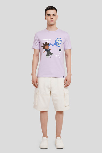 Rap Zone Lilac Regular Fit T-Shirt Men