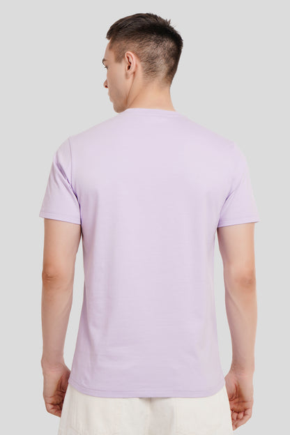 Black & Grey Timeless Rose Lilac Regular Fit T-Shirt Men