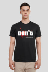 Don't Underestimate Me Black Regular Fit T-Shirt Men