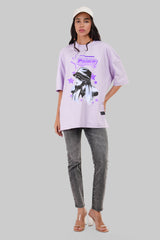 Starstruck Fame Lavender Baggy Fit T-Shirt Women