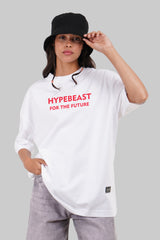 Underrated Hypebeast White Baggy Fit T-Shirt Women