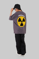 Nuclear Power Dark Grey Baggy Fit T-Shirt Women