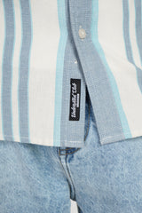 Blue Striped Textured Shirt