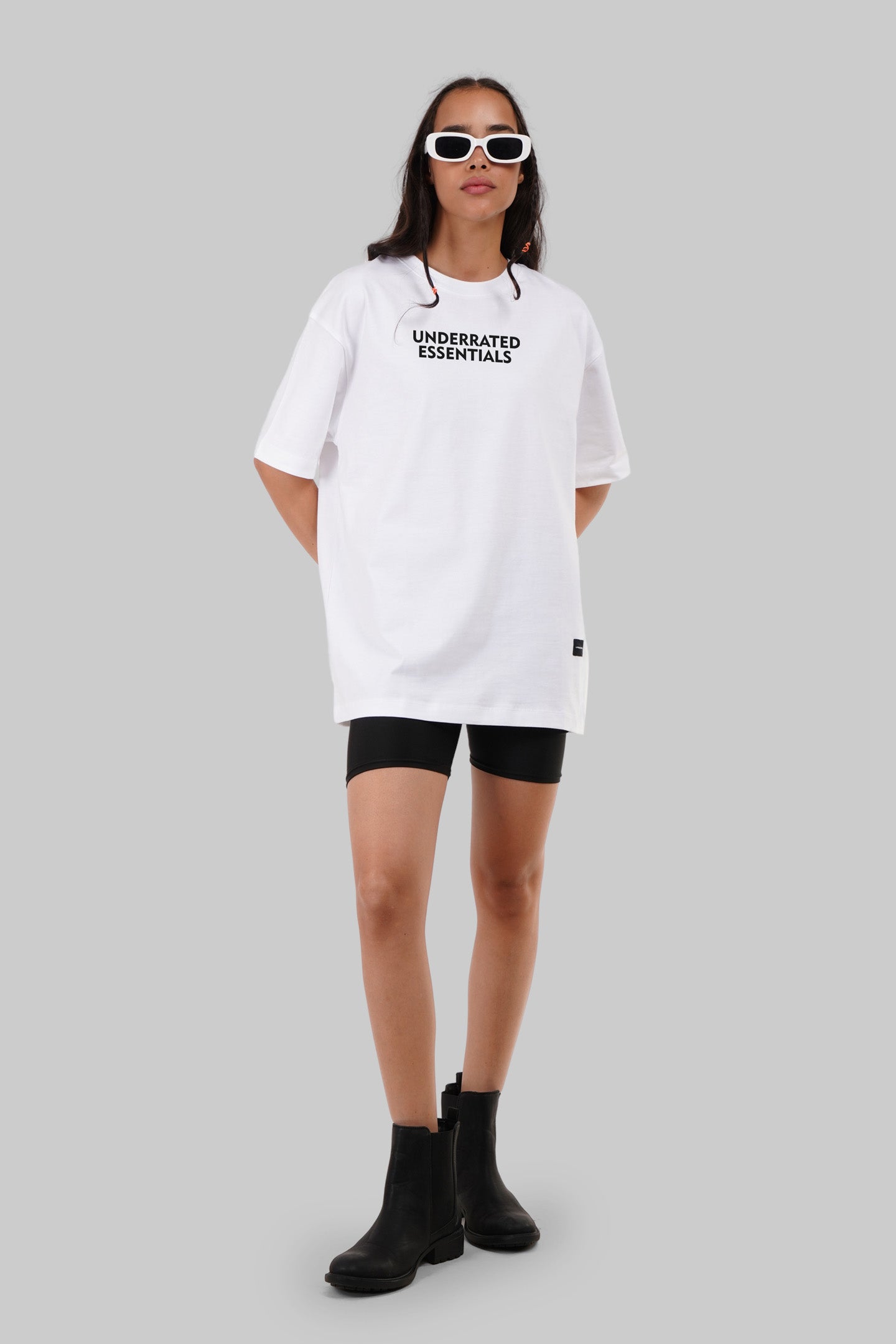 Streetwear Lane White Oversized Fit T-Shirt Women