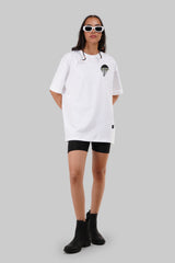 Underrated Rain Day White Oversized Fit T-Shirt Women