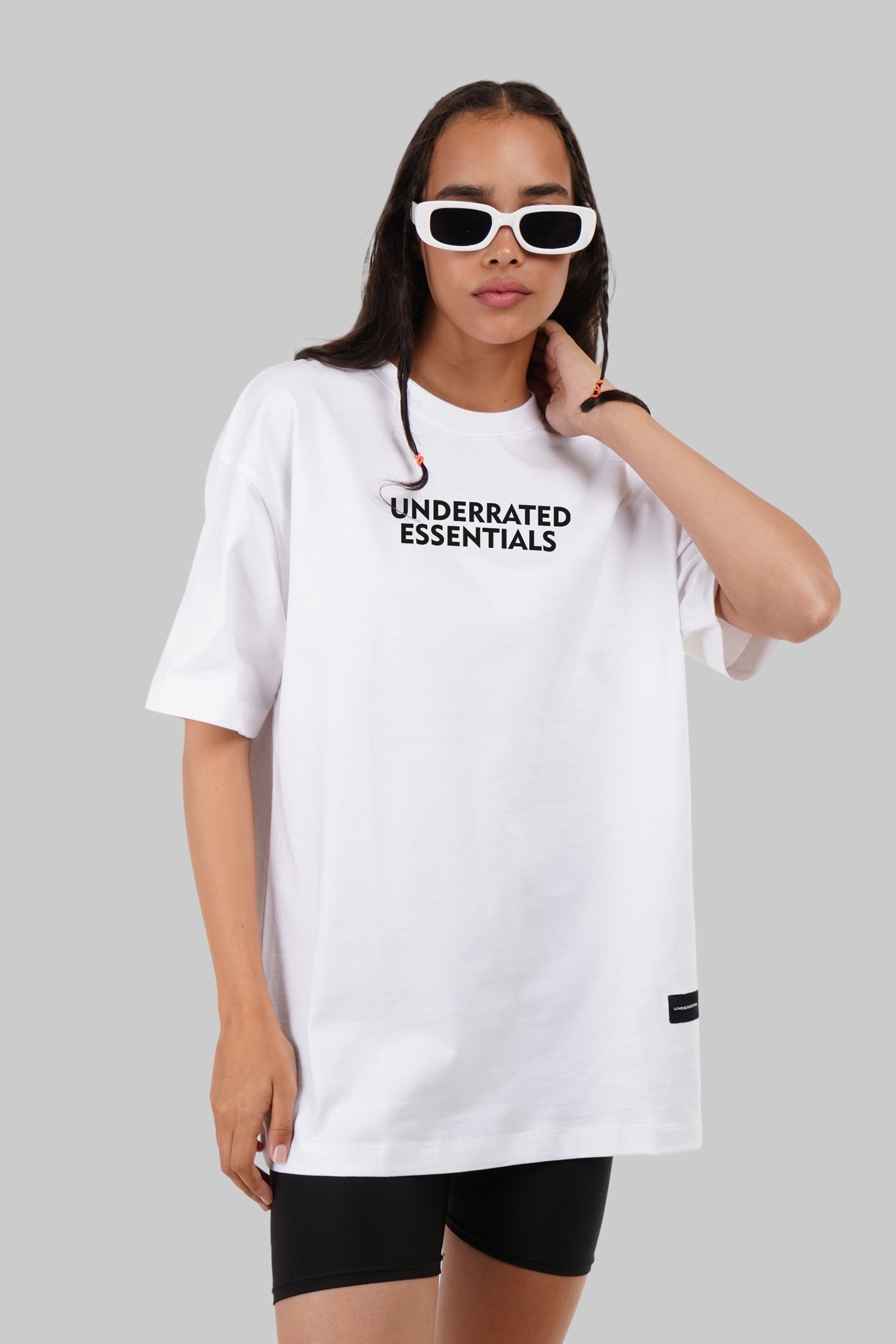 Streetwear Lane White Oversized Fit T-Shirt Women