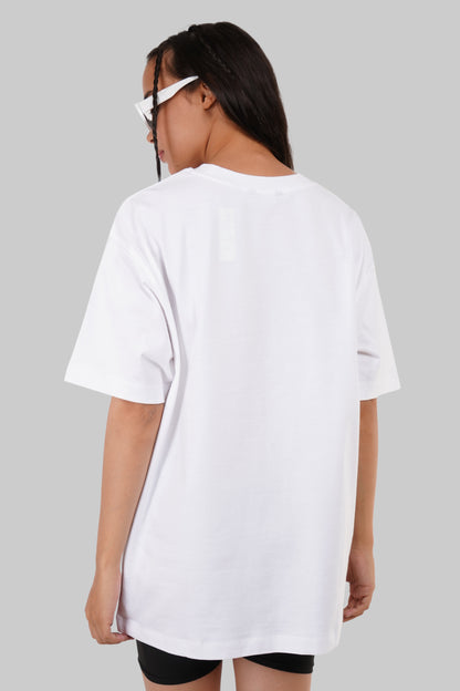 Trust No One White Oversized Fit T-Shirt Women