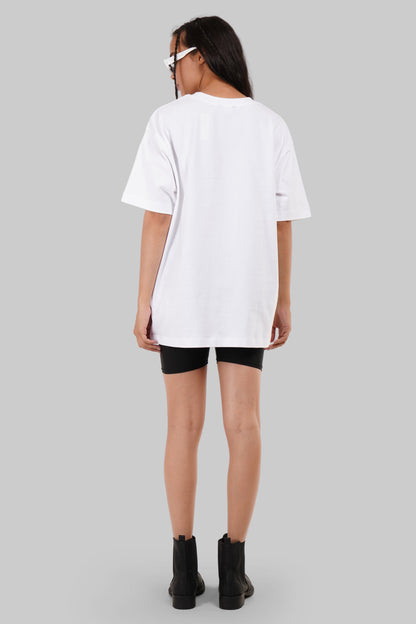 URC Logo White Oversized Fit T-Shirt Women