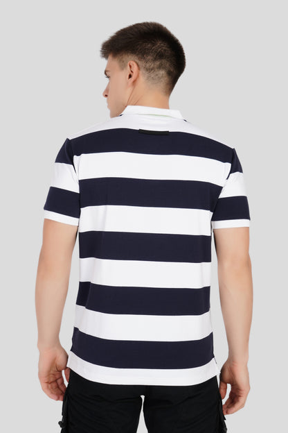 Navy Blue Rugby Polo T-Shirt