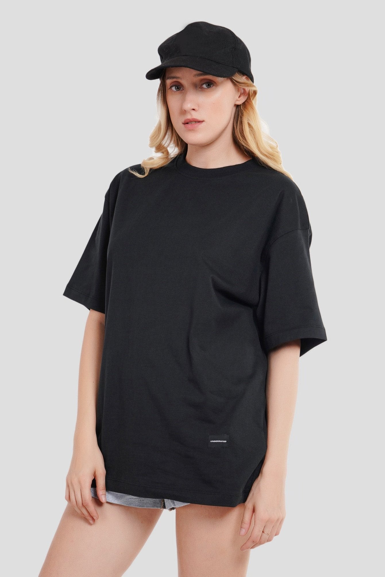 Oversized Solid T-Shirt Combo For Women