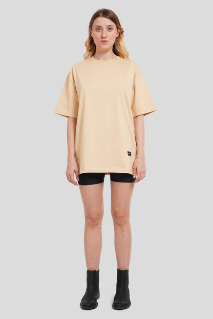 Zone Beige Oversized Fit T-Shirt Women