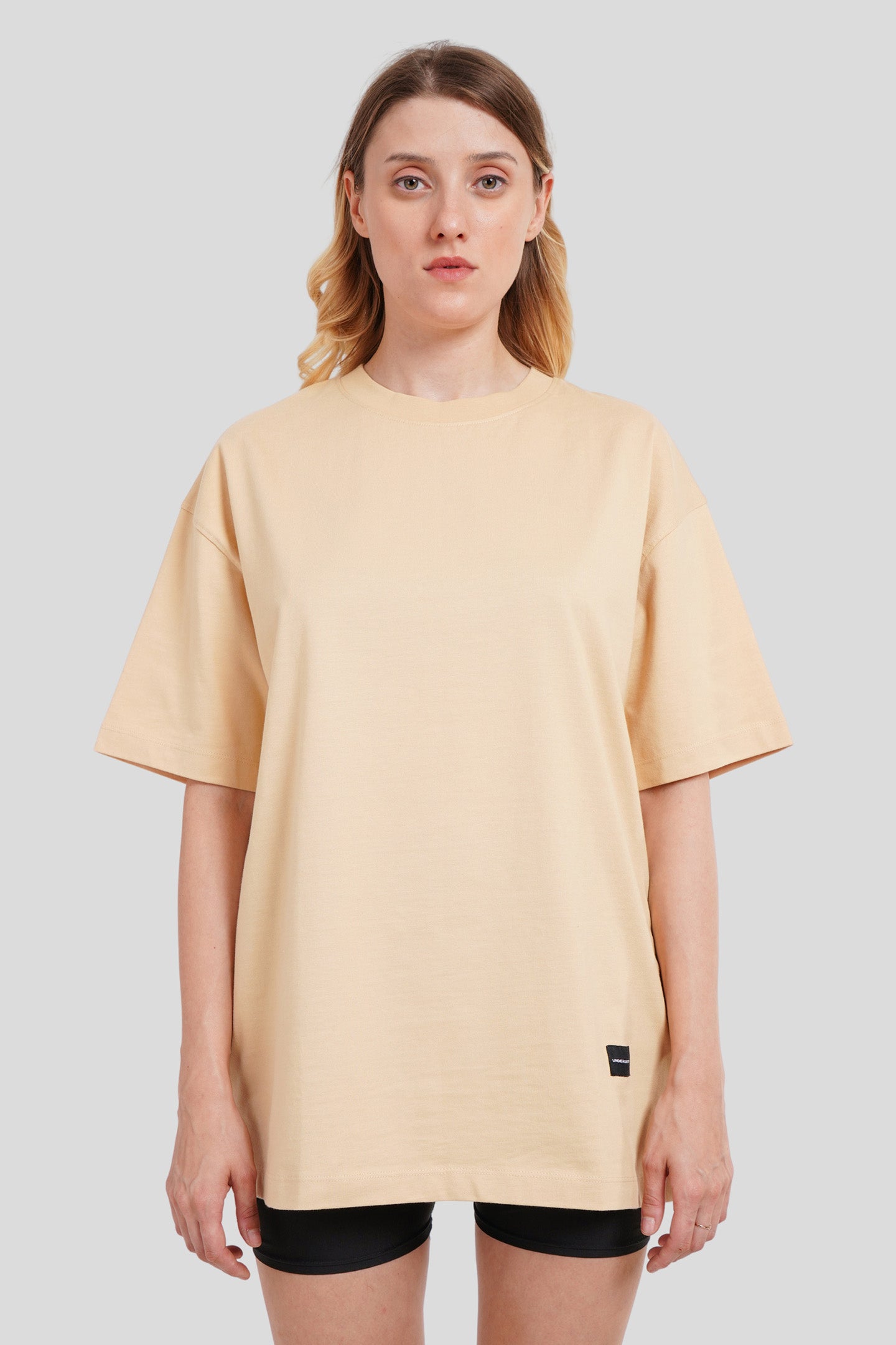 Zone Beige Oversized Fit T-Shirt Women