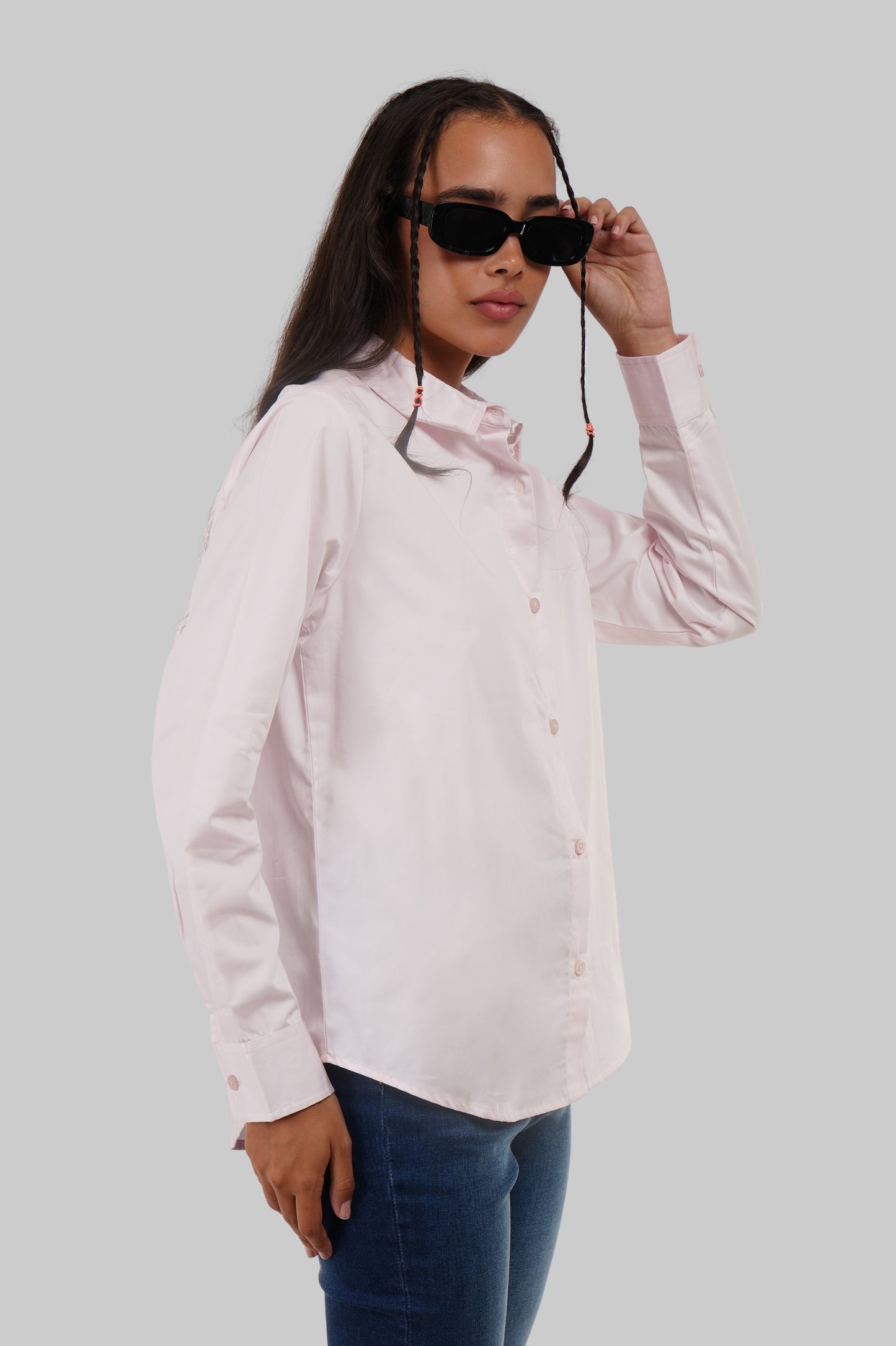 Baby Pink Regular Fit Shirt