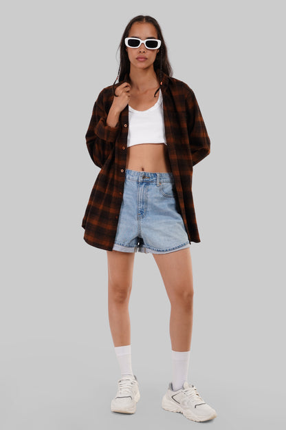 Brown Check Overshirt