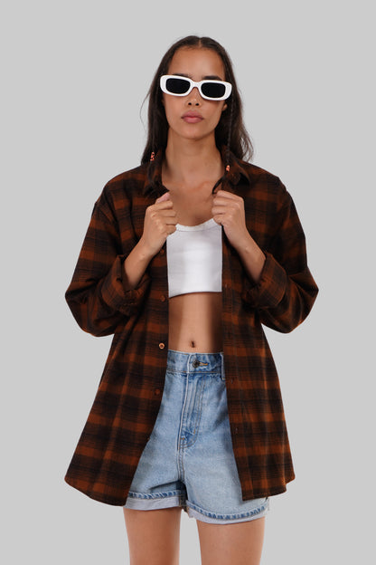 Brown Check Overshirt