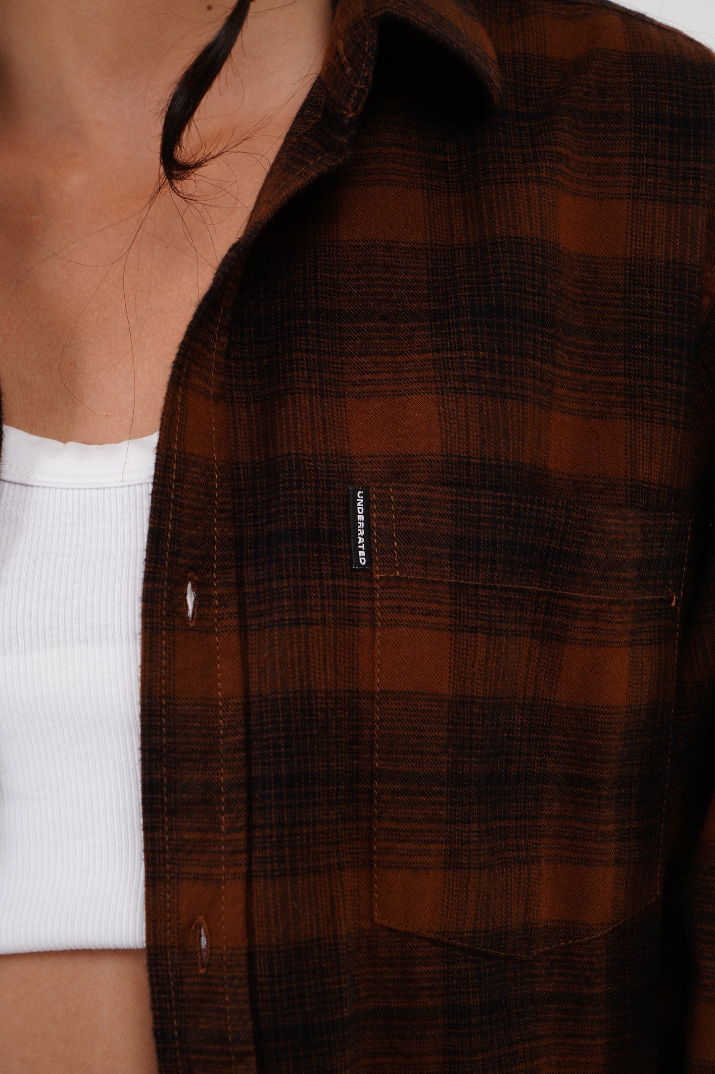 Brown Check Overshirt