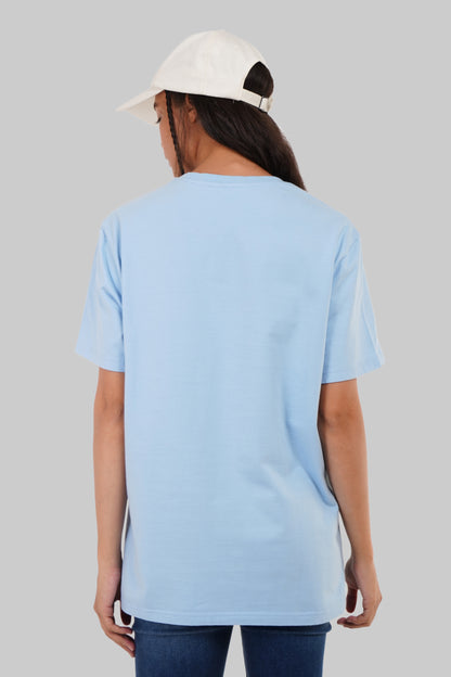 Head In The Clouds Powder Blue Boyfriend Fit T-Shirt Women