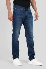 Indigo Mid Rise Dark Wash Men's Slim Fit Jeans