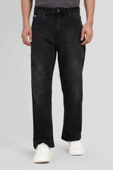 Black High Rise Men's Bootcut Jeans