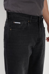 Black High Rise Men's Bootcut Jeans