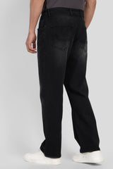 Black High Rise Men's Bootcut Jeans