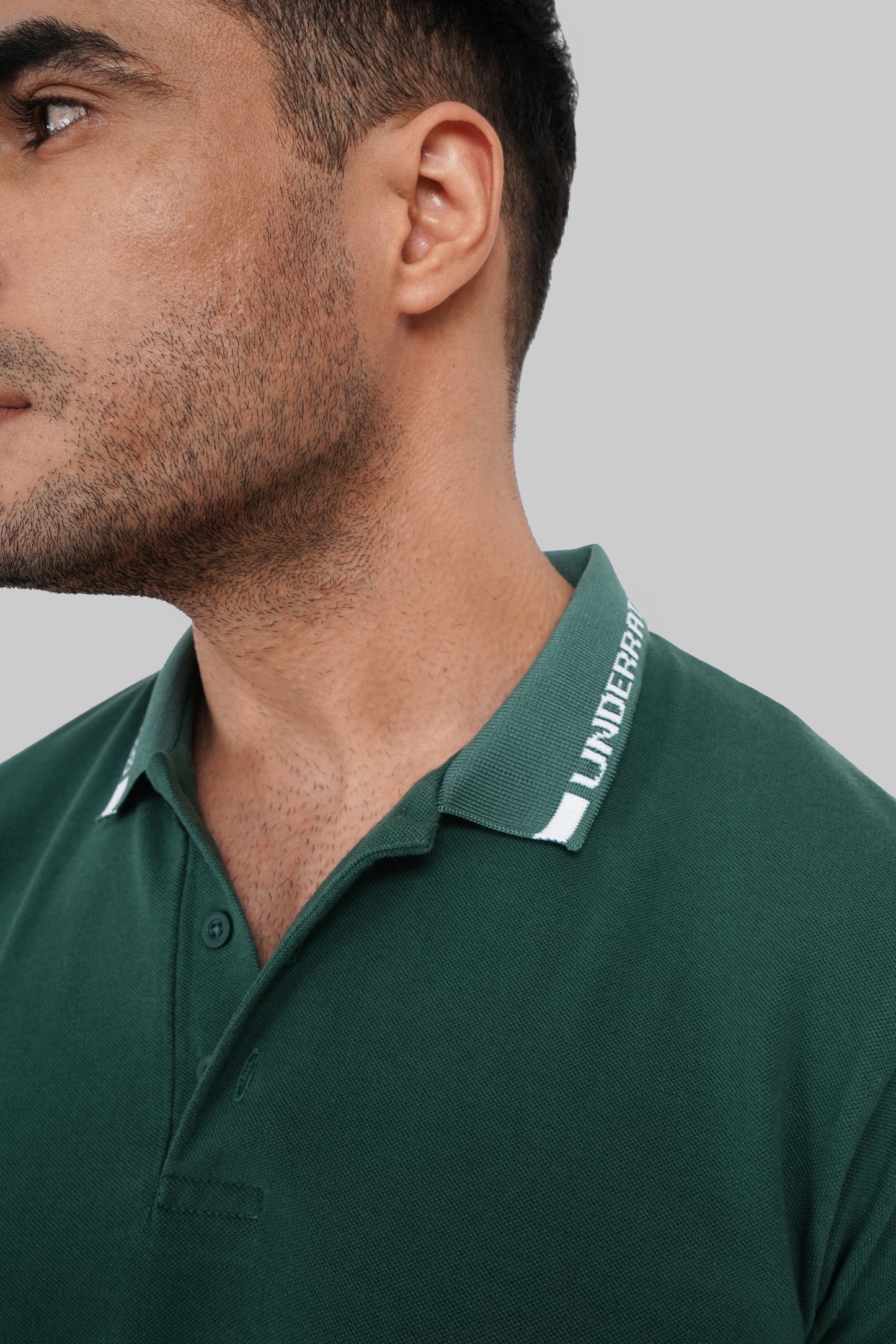 Green Logo Print Polo T-Shirt