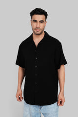 Black Textured Shirt